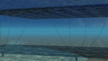 Anchoring designed for different water depths and level fluctuations
