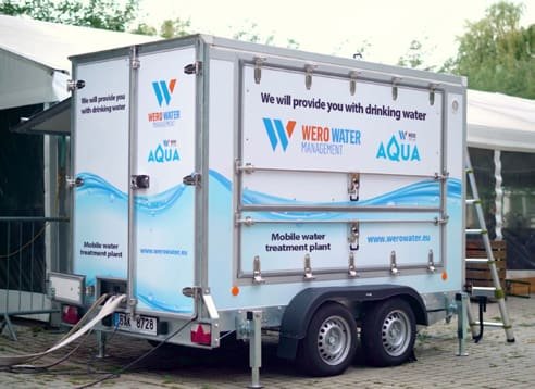 WERO mobile water treatment plant